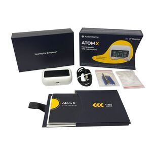 Audien Atom x Rechargeable Hearing Aid, Touchscreen-Controlled Tested Fully Func